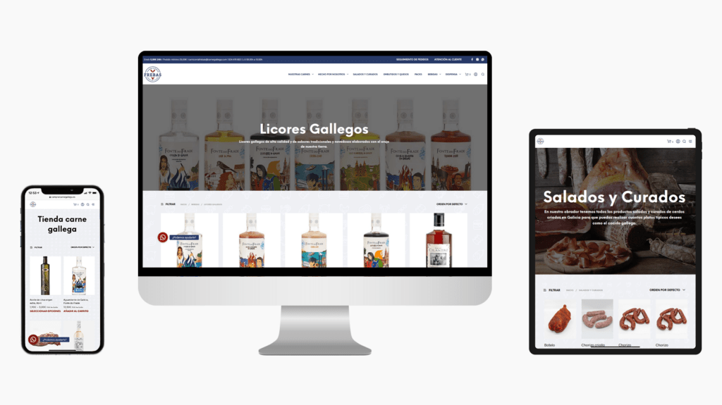 Diseño Tienda Online Carnicería Frebas