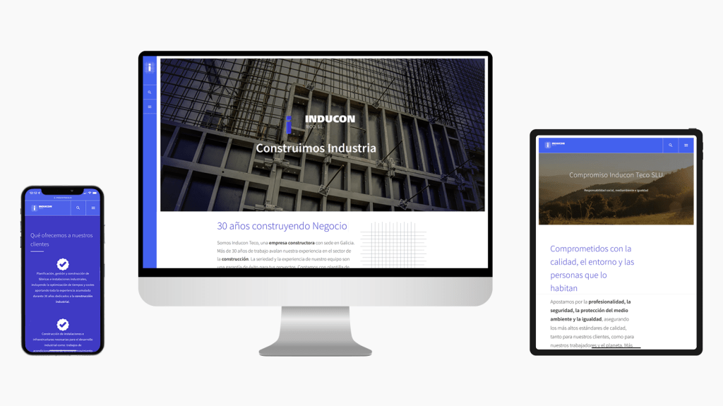 Rediseño página web Inducon Teco, SLU